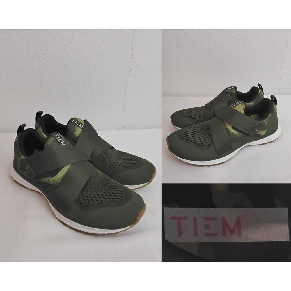 TIEM Cycling Shoes Women's 9 Green Shimano Cleats #W4860